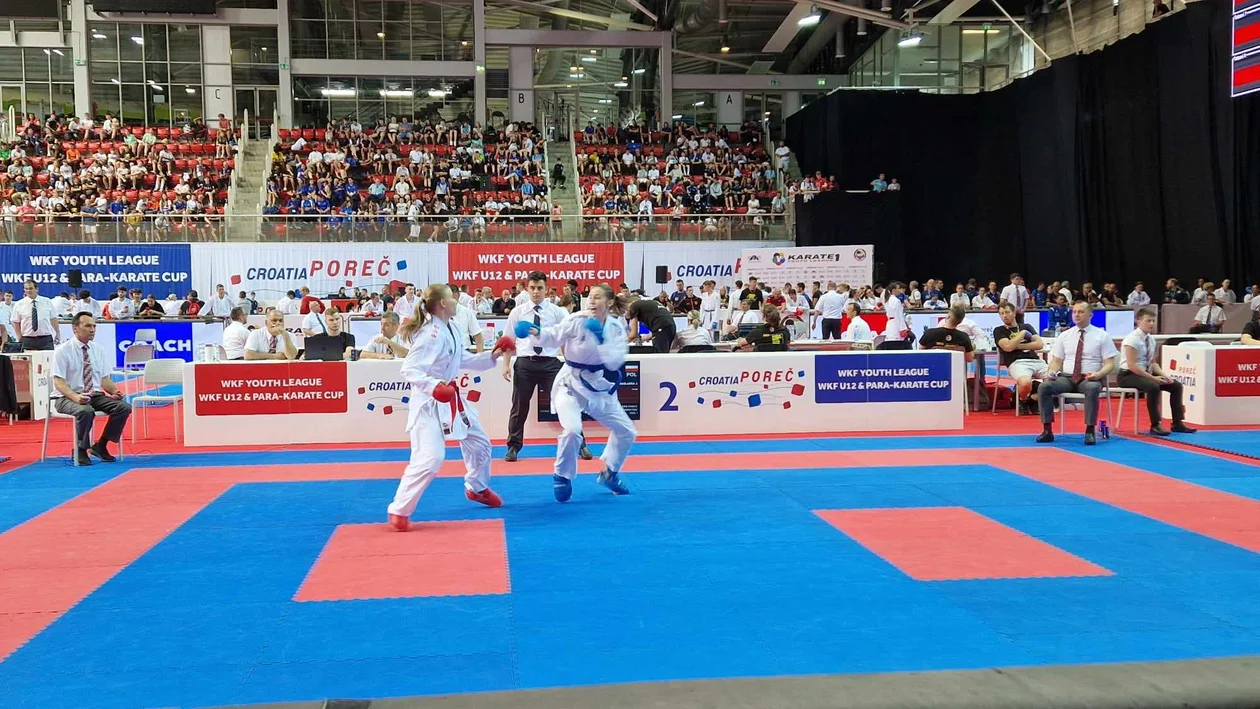 Julia Maślanka z UKEMI Kobylin na KARATE1 YOUTH LEAGUE - POREC 2023