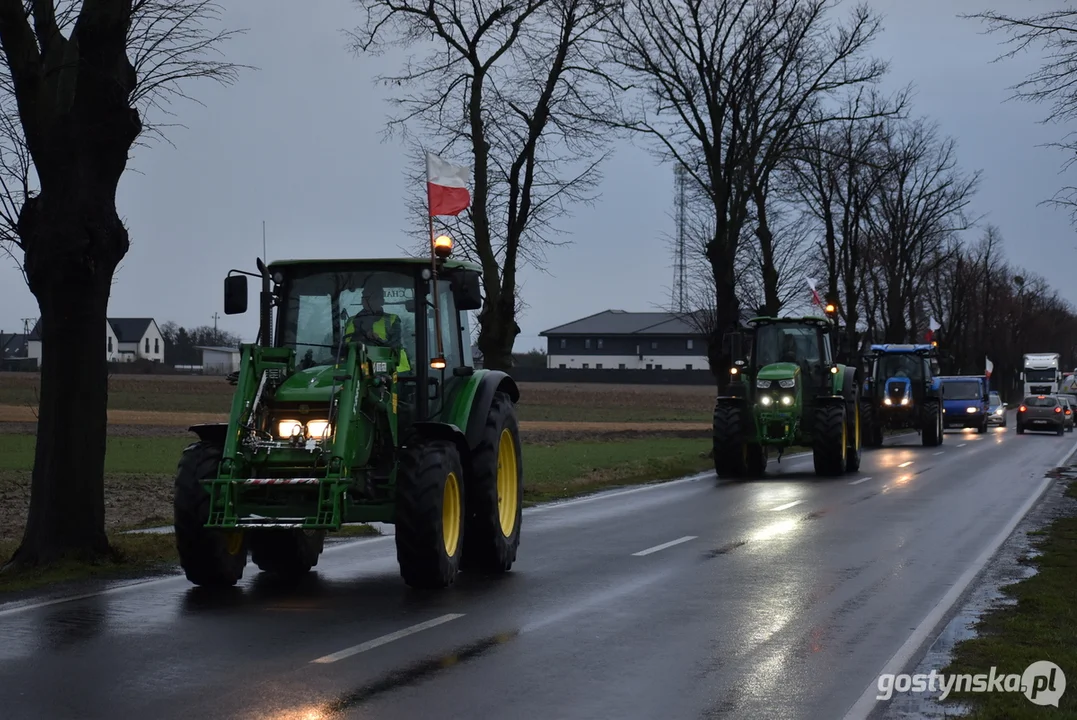 Drugi protest rolników z terenu powiatu gostyńskiego 2024