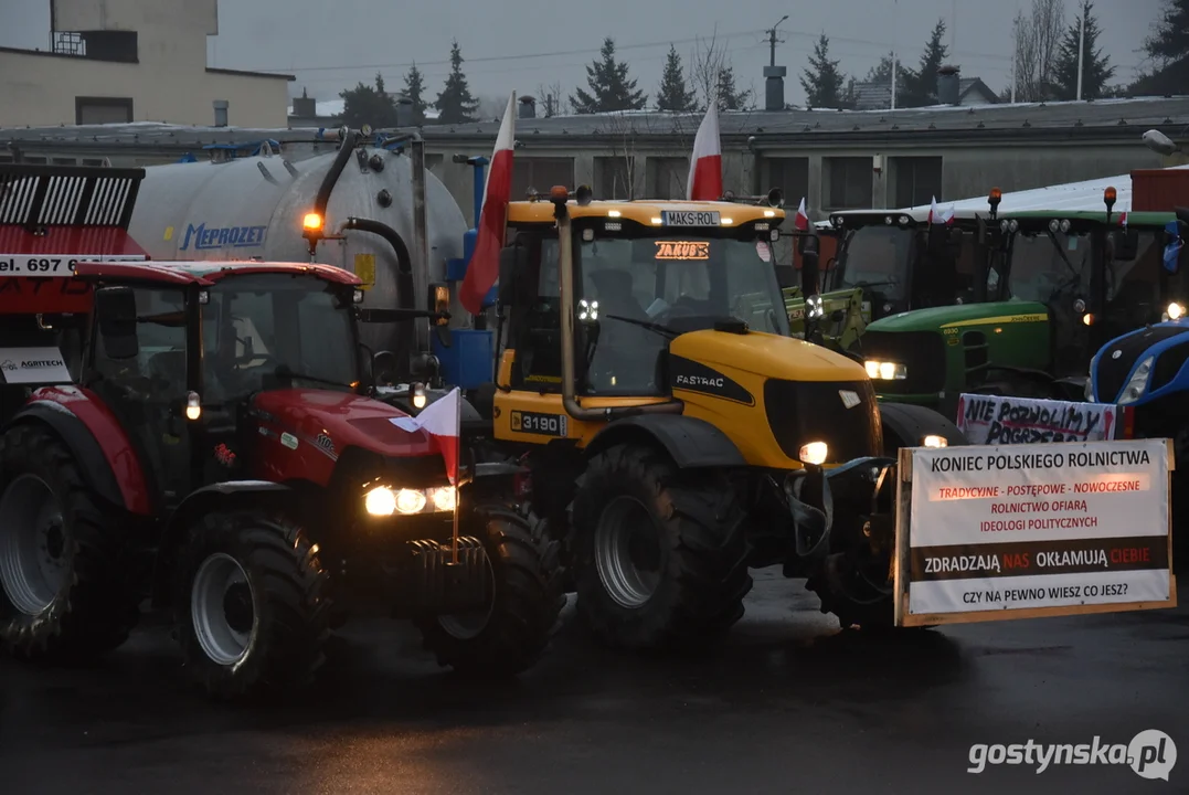 Protesty rolnicze w powiecie gostyńskim 2024