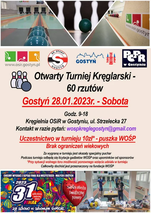 31. Finał WOŚP w powiecie gostyńskim. Grają w każdej gminie