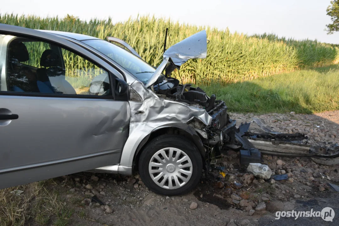 Wypadek na drodze za Pogorzelą