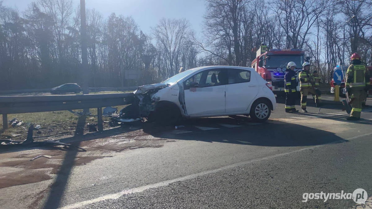 Wypadek na DK 12 Gostyń - Jarocin