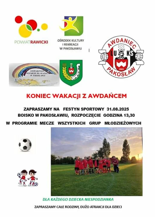 Imprezy w powiecie rawickim w dniach 29-31 sierpnia