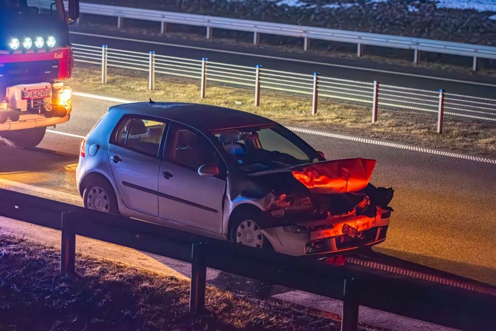 Kolizja na obwodnicy Jarocina