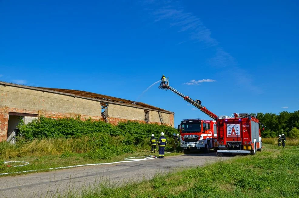 Pożar w Siekierzynie w gminie Żerków