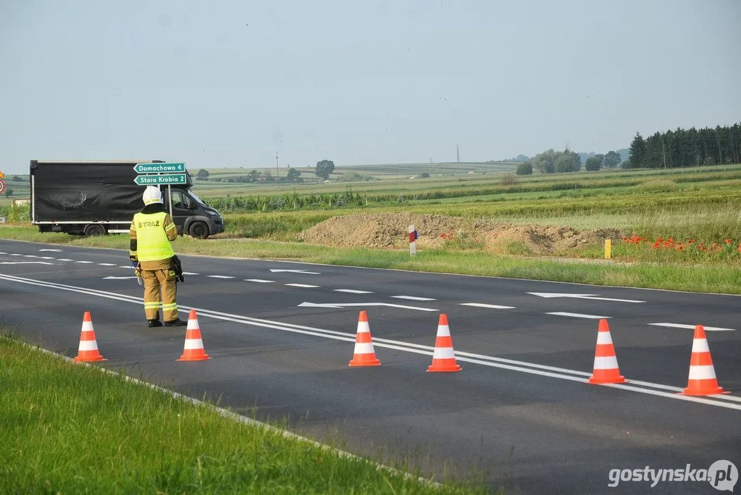 Zderzenie BMW z mazdą na DW434 w Starej Krobi