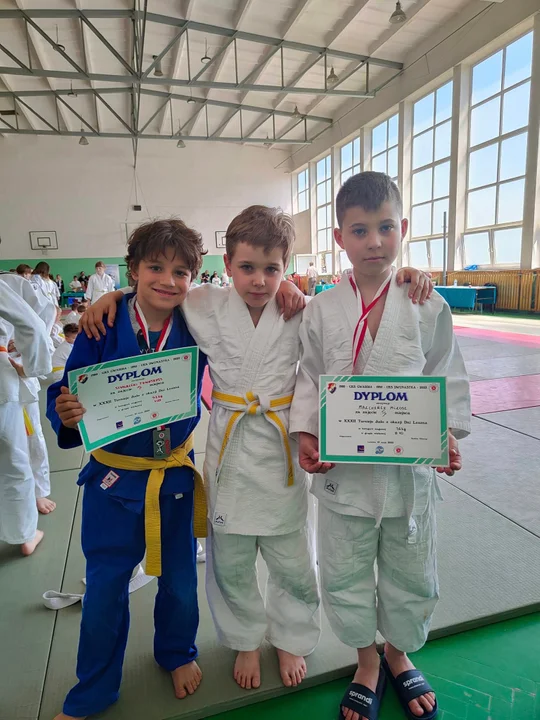 Judocy z Rawicza i Miejskiej Górki na zawodach w Lesznie