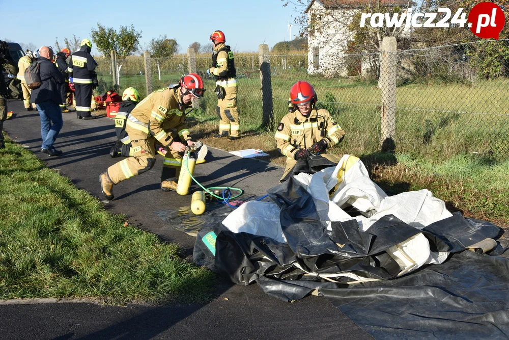 Ćwiczenia służb w Sarnowie i Rawiczu