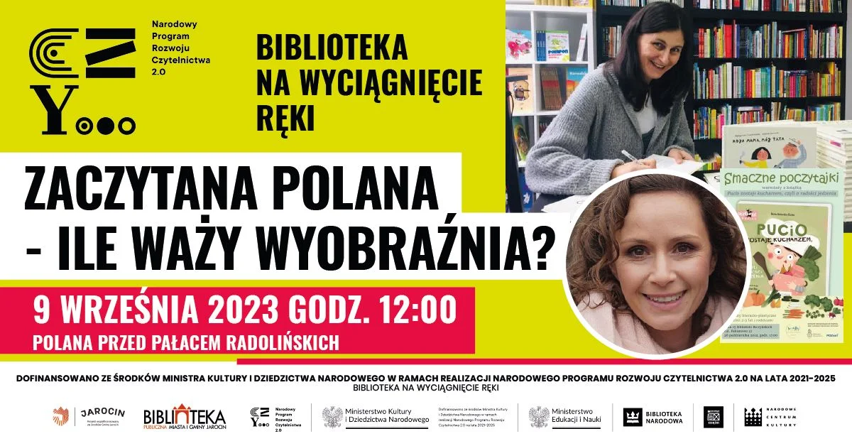 "Zaczytana Polana" w Jarocinie z aktorką znaną z "Rodziny zastępczej"