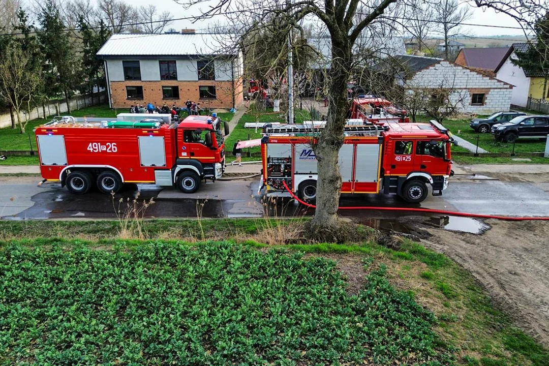 Staniew. Pożar budynku gospodarczego