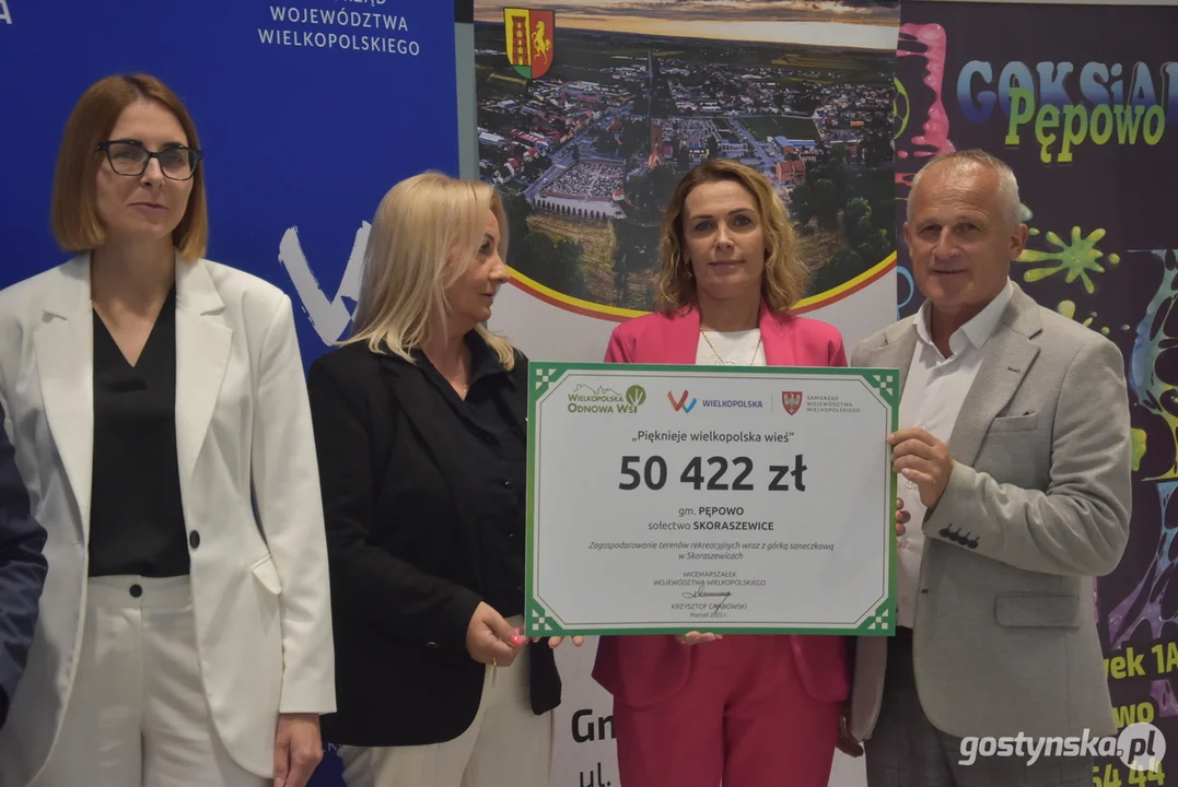 Wręczenie dofinansowań w ramach XV edycji konkursu "Pięknieje wielkopolska wieś" w Pępowie