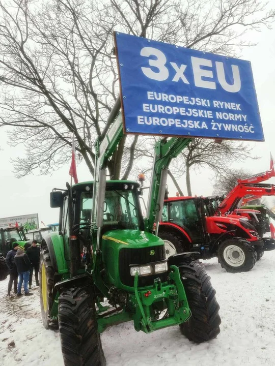 Jarocińscy rolnicy jadą na blokadę drogi do Gołuchowa