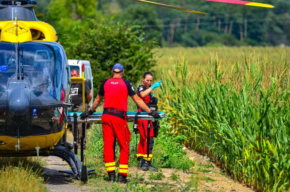 Wypadek przy pracy na polu w Radlinie