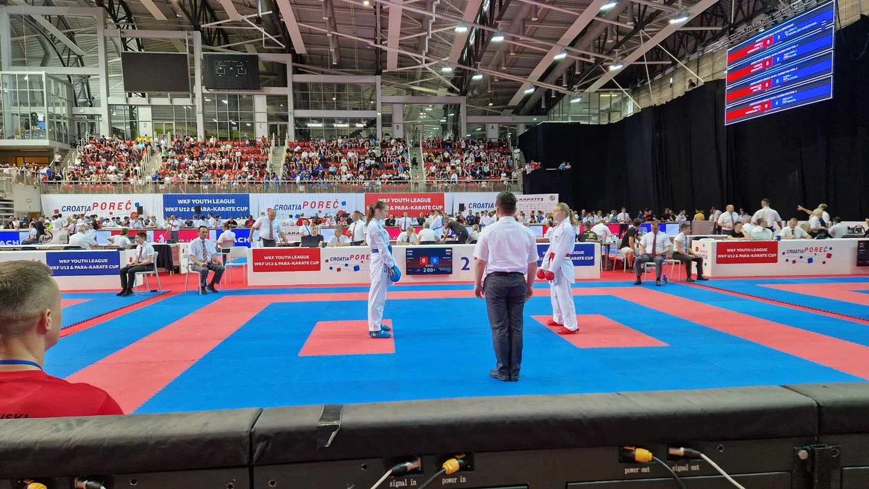 Julia Maślanka z UKEMI Kobylin na KARATE1 YOUTH LEAGUE - POREC 2023