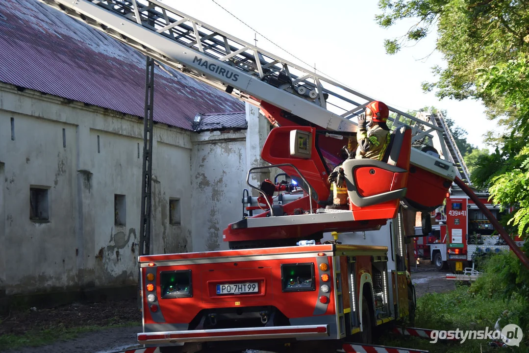 Pożar w gospodarstwie w Podrzeczu