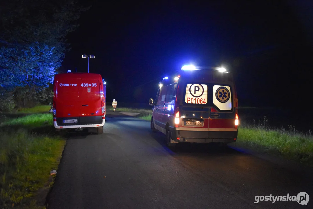 Wypadek śmiertelny na drodze Pogorzela - Gumienice