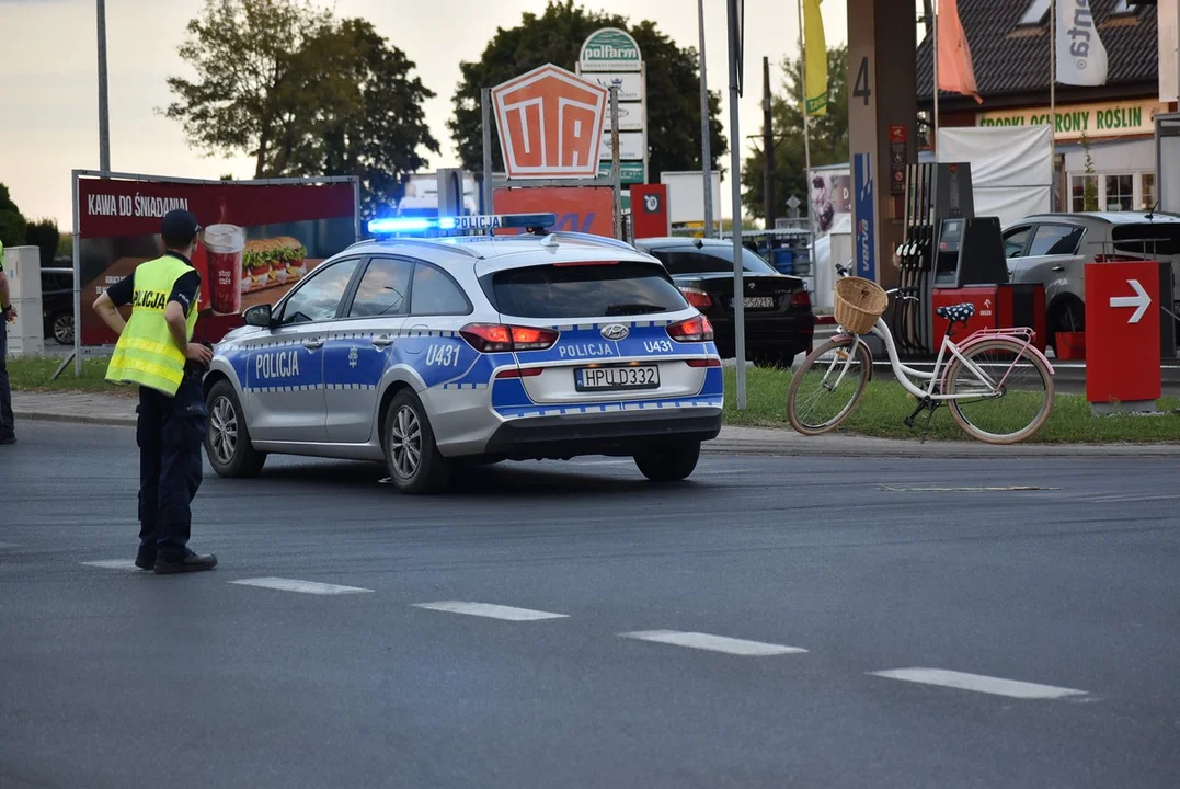 Potrącenie 15-letniej rowerzystki na ul. Poznańskiej w Krobi