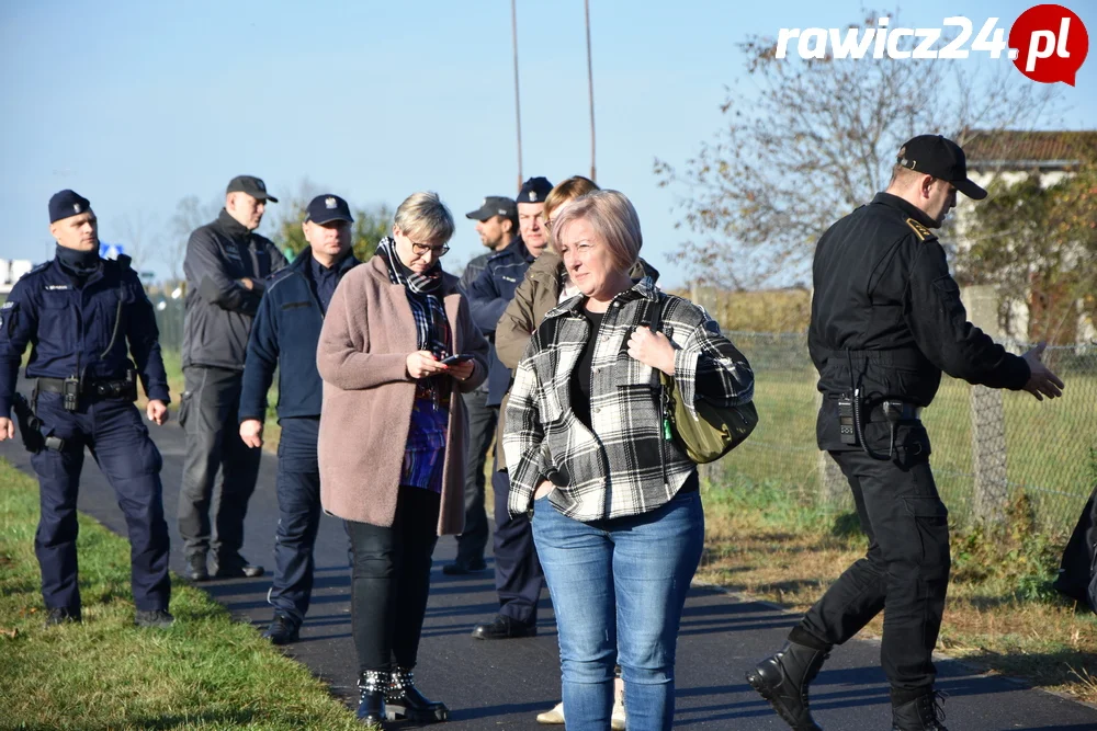 Ćwiczenia służb w Sarnowie i Rawiczu