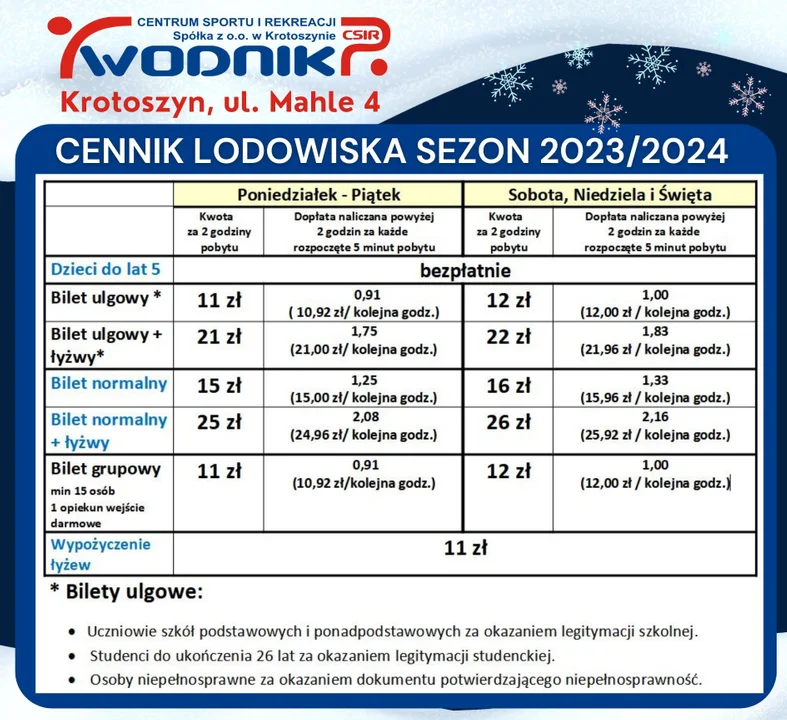 Lodowisko w Krotoszynie