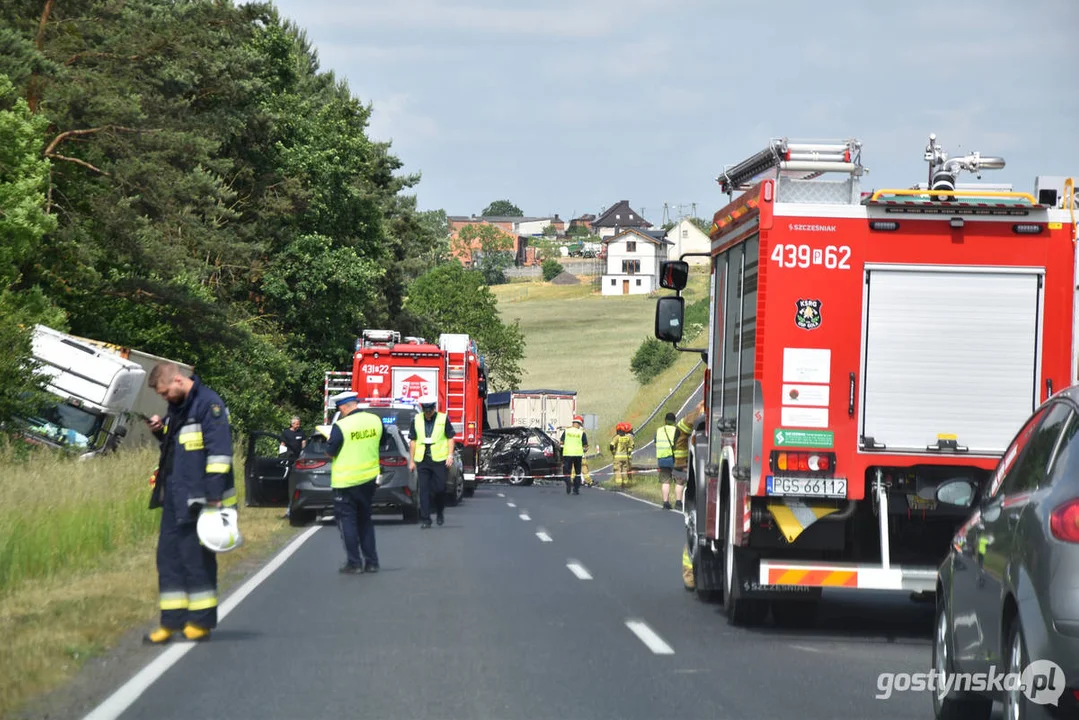 Tragiczny wypadek drogowy na DW 308, na odcinku Kunowo - Lubiń