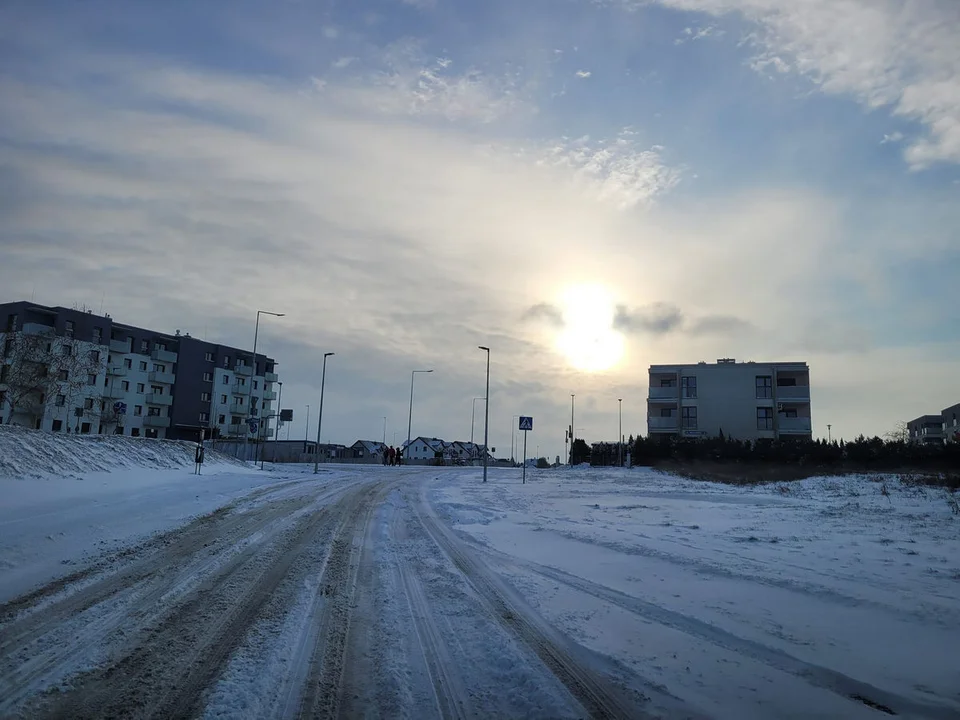 Zima w Gostyniu - zasypane śniegiem miasto