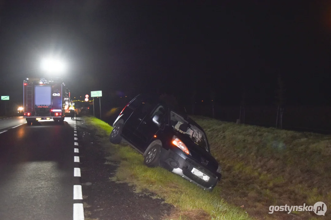 Gostyń. Kolizja na DW 434 w kierunku Kunowa - zderzyły się 2 auta