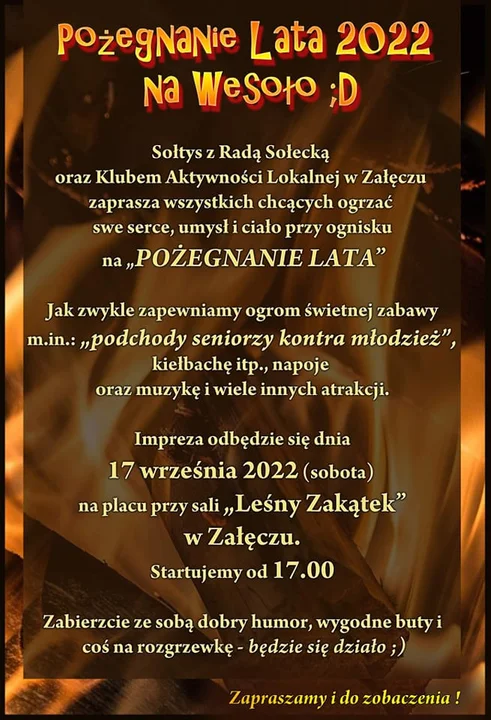 Imprezy w powiecie rawickim w dniach 16-18 września