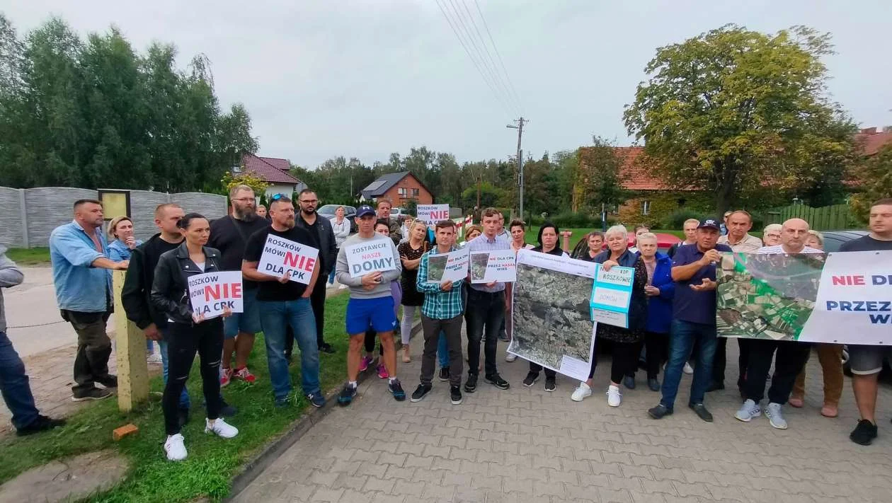 Protest przeciwko CPK - Roszków