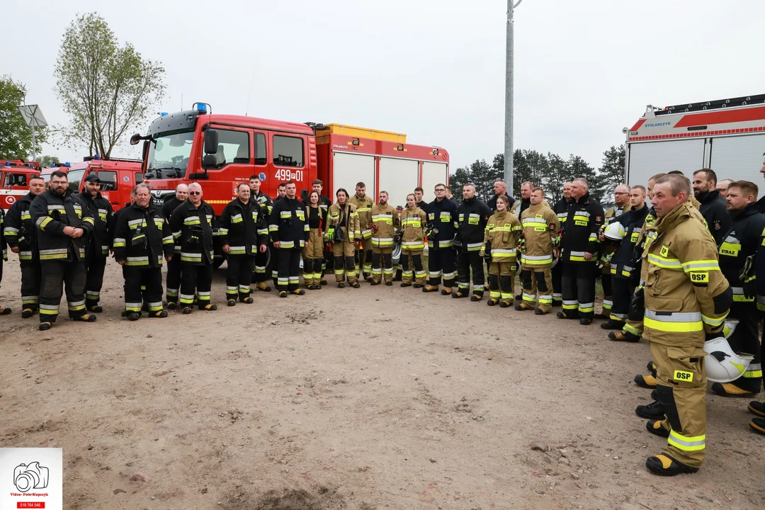 Ćwiczenia strażaków z powiatu krotoszyńskiego