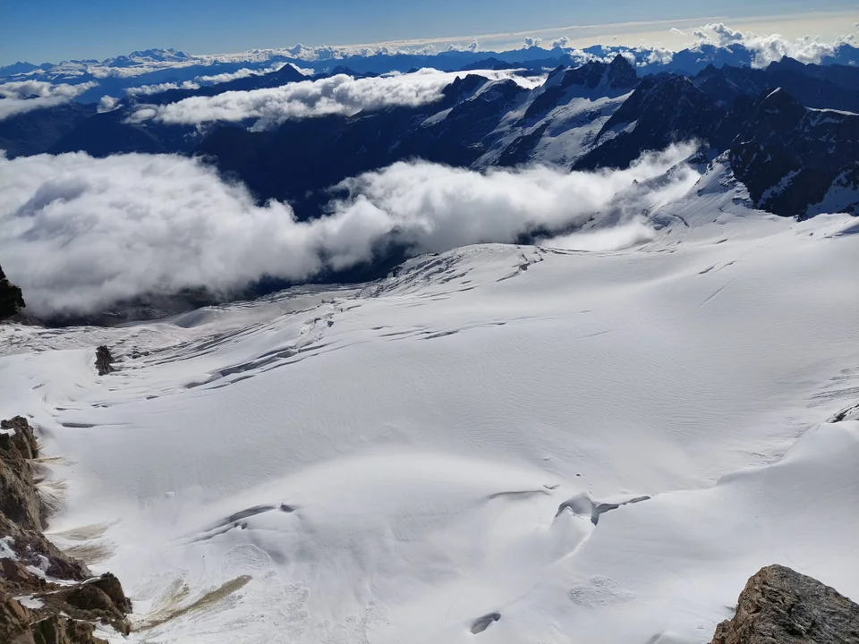 Ultramaratończyk Rafał Przybył z Bodzewka Pierwszego zdobył Mont Blanc