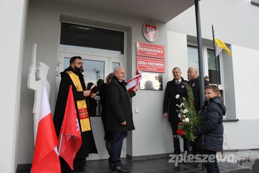 Nadanie imienia Powstańców Wielkopolskich Szkole Podstawowej w Żegocinie