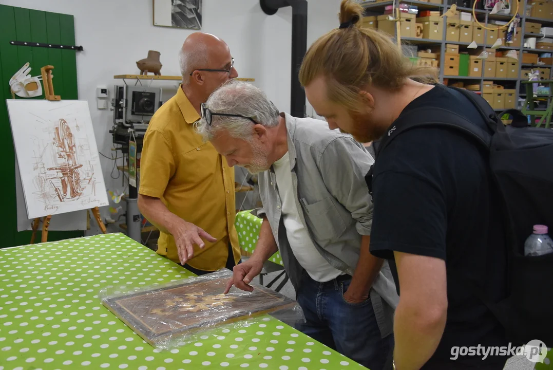 Martin Widmark w Muzeum Stolarstwa i Biskupizny w Krobi