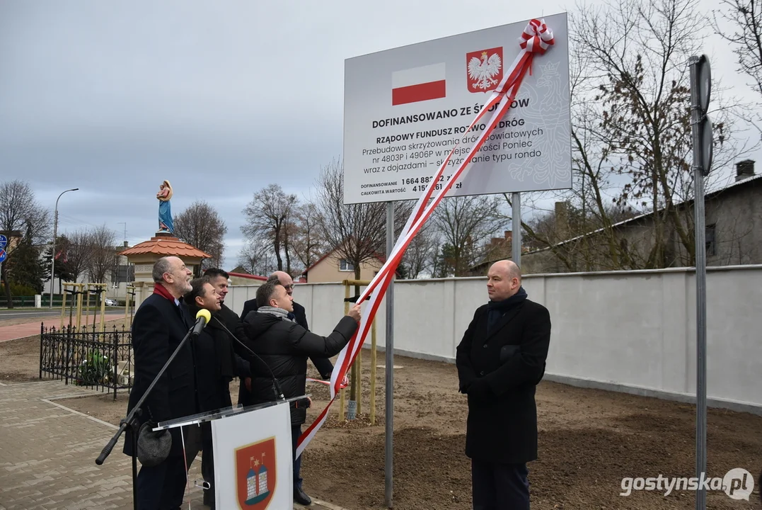 Otwarcie Ronda Powstańców Wielkopolskich w Poniecu