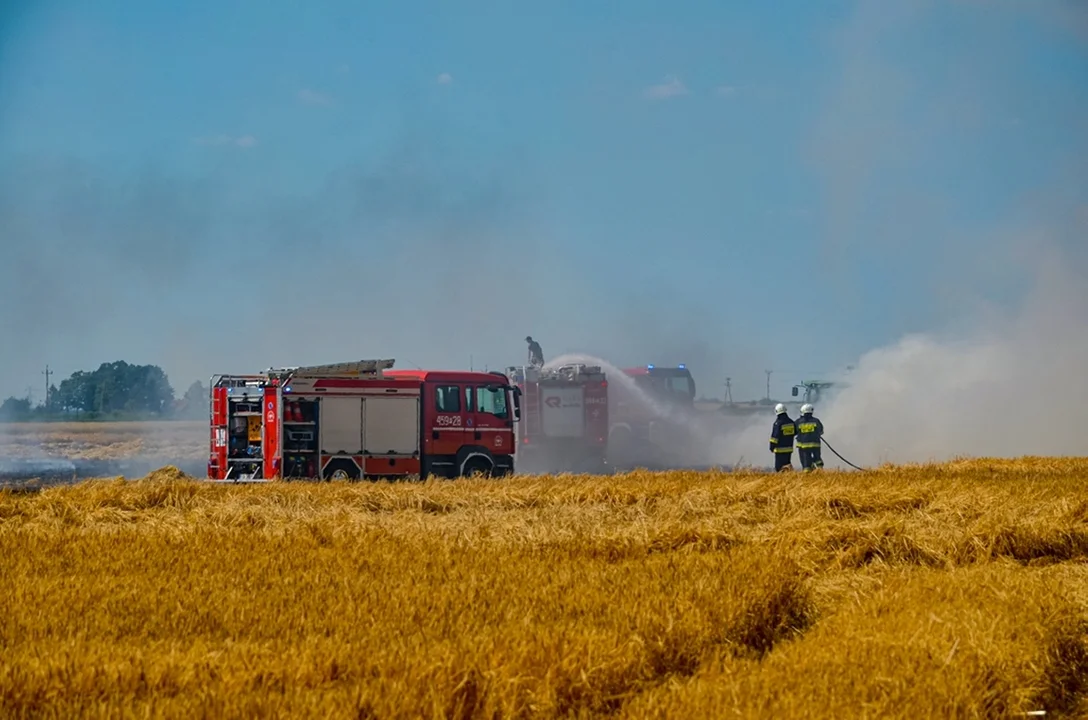 Pożar w miejscowości Trzebin