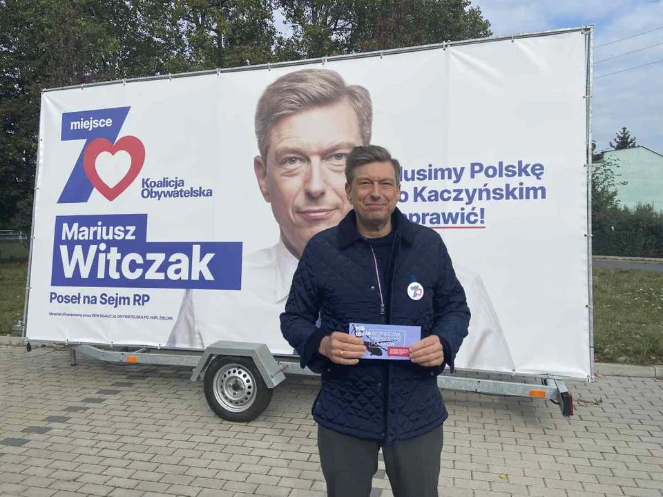 Poseł Mariusz Witczak zapraszał mieszkańców powiatu na wybory - Zdjęcie główne