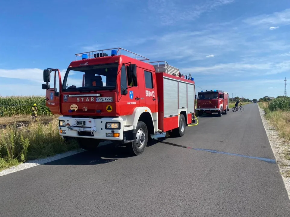 Gasili ściernisko w Choczu