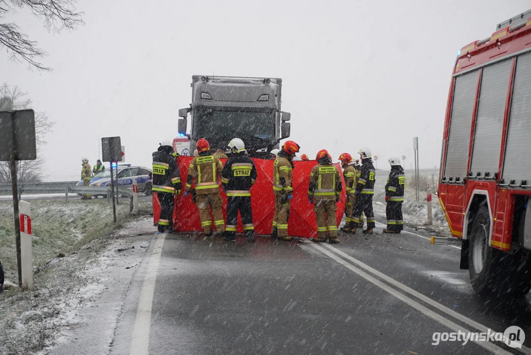 Śmiertelny wypadek na DK 12 w Dąbrówce