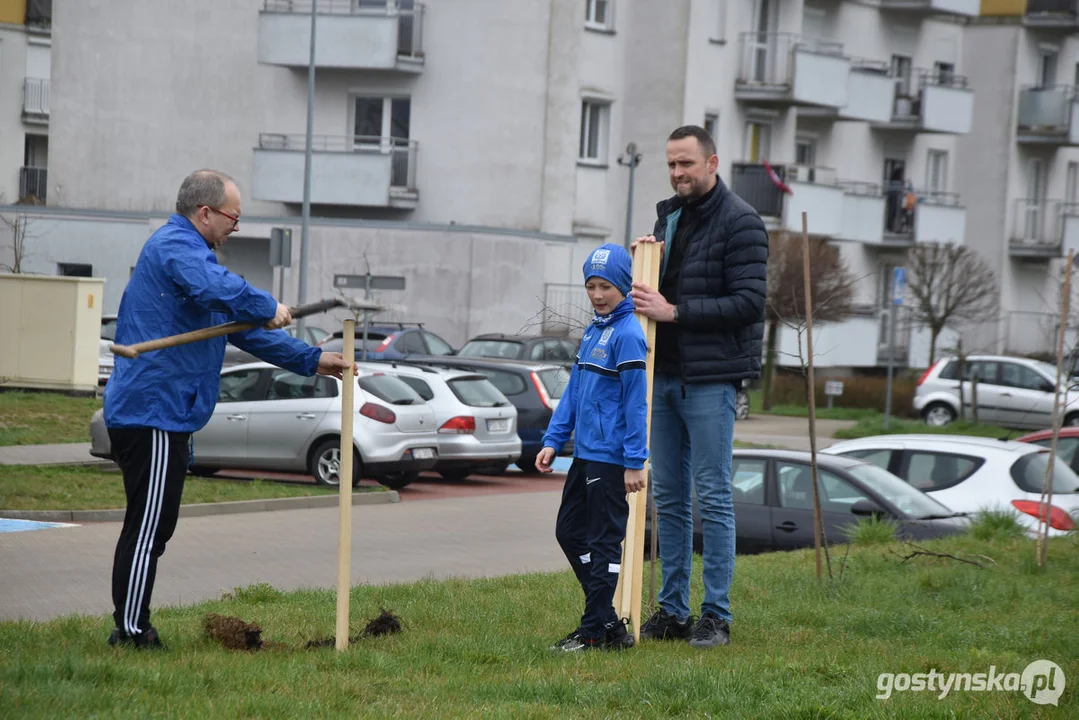 Sadzenie drzewek na 100-lecie Kani Gostyń