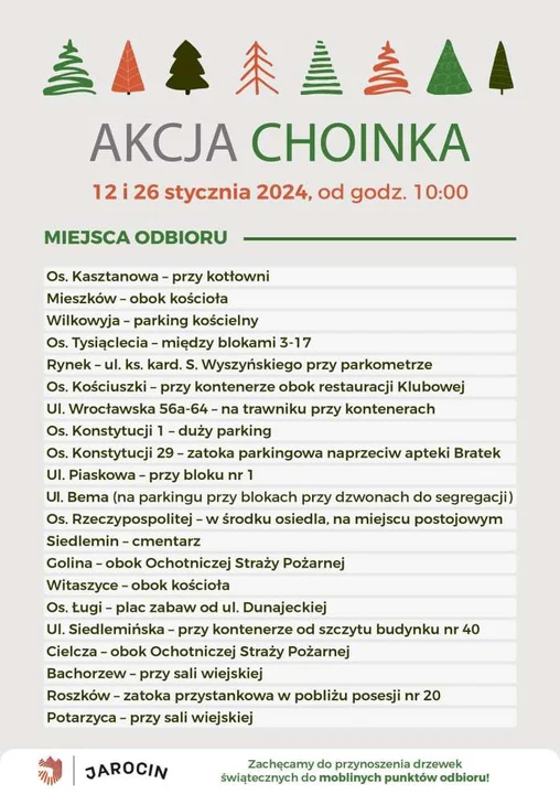 Akcja Choinka w gminie Jarocin