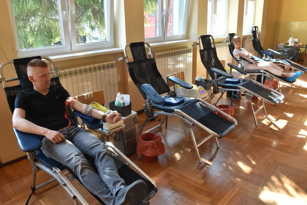 Zbiórka krwi w ZSOiZ w Krobi