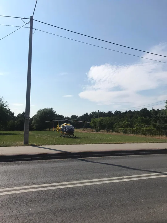 Wypadek hulajnogi na ul. Wrocławskiej w Jarocinie