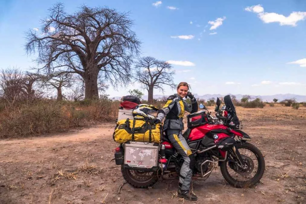 Na motocyklu w Afryce