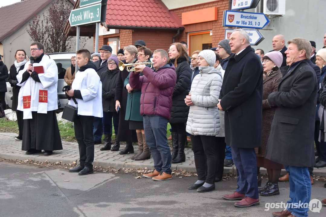 Poświęcenie kapliczki maryjnej w Bruczkowie (gm. Borek Wlkp.)