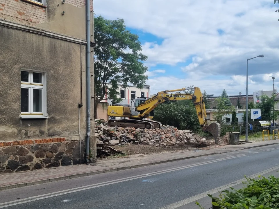 Wyburzenia przy ul. Ogrodowej w Pleszewie