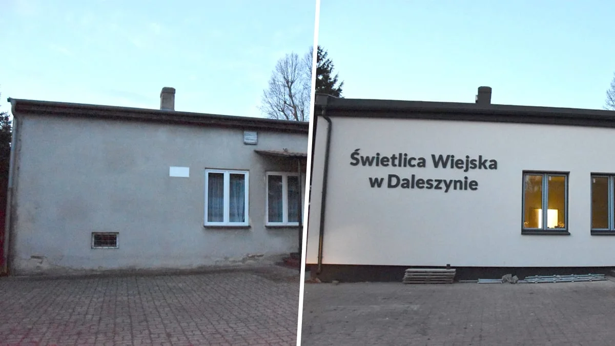 Trwa remont świetlicy wiejskiej w Daleszynie