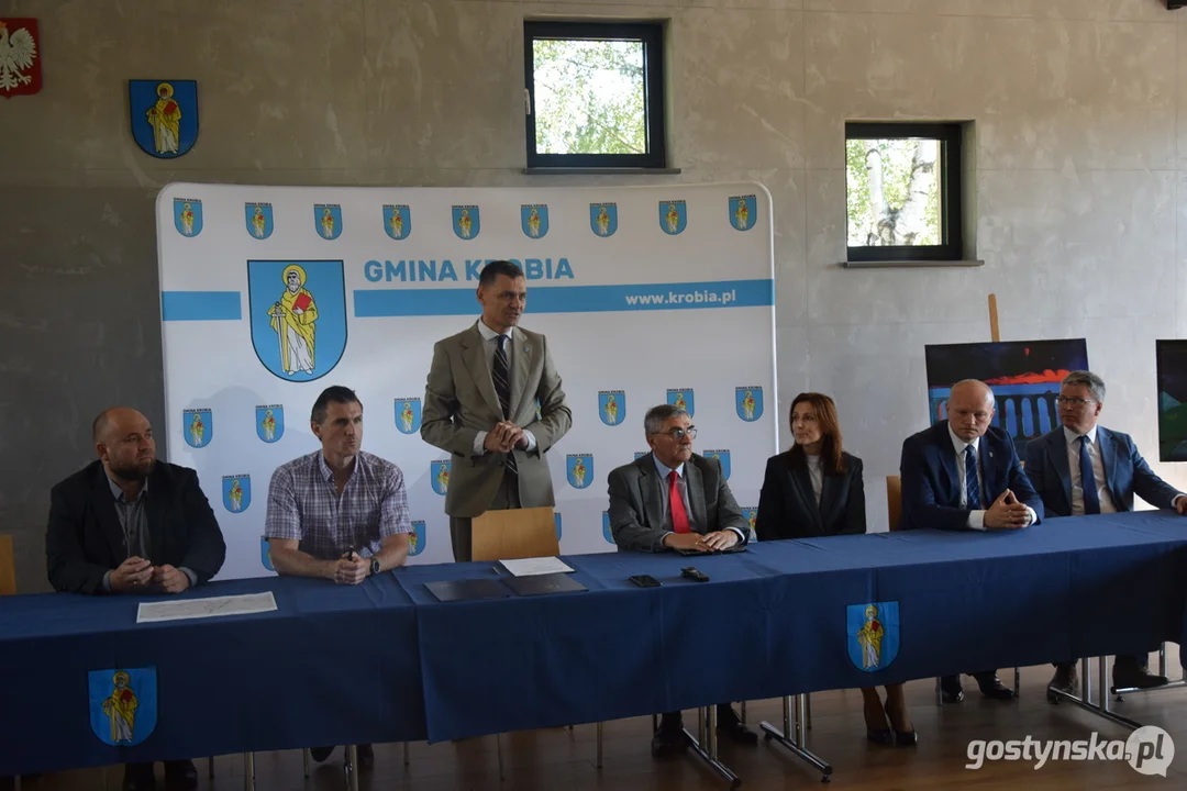 Konferencja w sprawie opracowania projektu budowy wschodniej obwodnicy Krobi