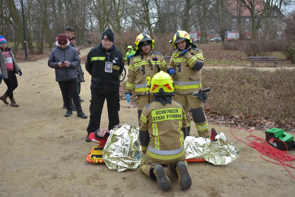 Koźmin Wlkp. Pokaz strażacki w ramach WOŚP