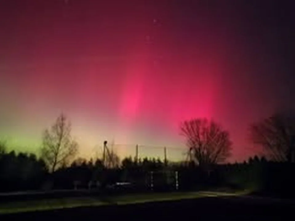 Zorza nad powiatem jarocińskim