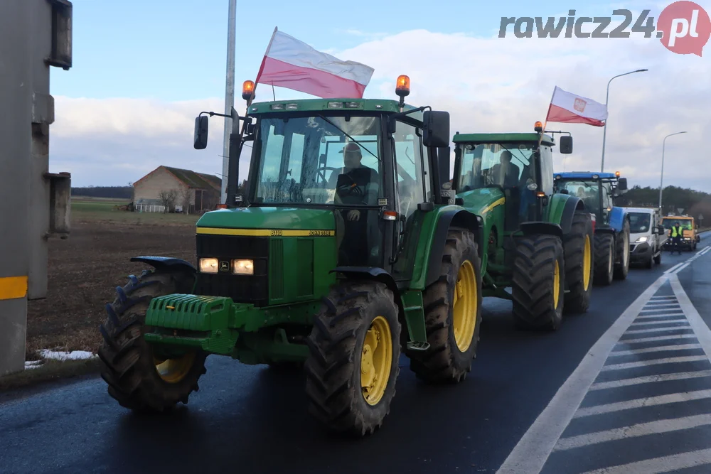 Rolnicy przejechali z gminy Miejska Górka do Rawicza i z powrotem