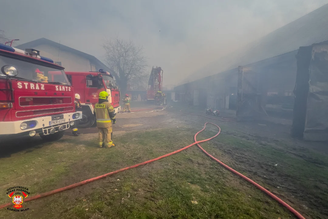 Staniew. Pożar budynku gospodarczego